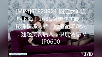 [MP4]STP28921 网红女神近期下海！168CM黑丝美腿！珍珠情趣内裤，抽插微毛粉穴，翘起美臀后入，极度诱惑 VIP0600