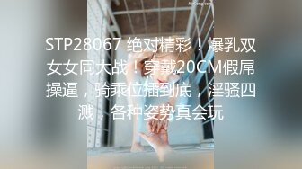 STP28067 绝对精彩！爆乳双女女同大战！穿戴20CM假屌操逼，骑乘位插到底，淫骚四溅，各种姿势真会玩