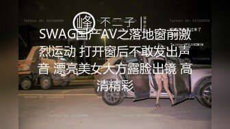 SWAG国产AV之落地窗前激烈运动 打开窗后不敢发出声音 漂亮美女大方露脸出镜 高清精彩