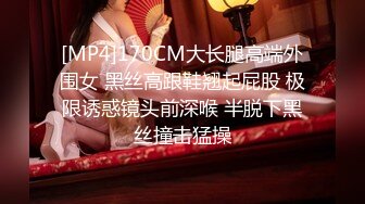 [MP4]170CM大长腿高端外围女 黑丝高跟鞋翘起屁股 极限诱惑镜头前深喉 半脱下黑丝撞击猛操