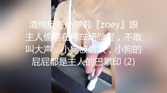 清纯反差小萝莉『zoey』跟主人偷偷在停车场做爱，不敢叫大声，小狗被后入，小狗的屁屁都是主人的巴掌印 (2)